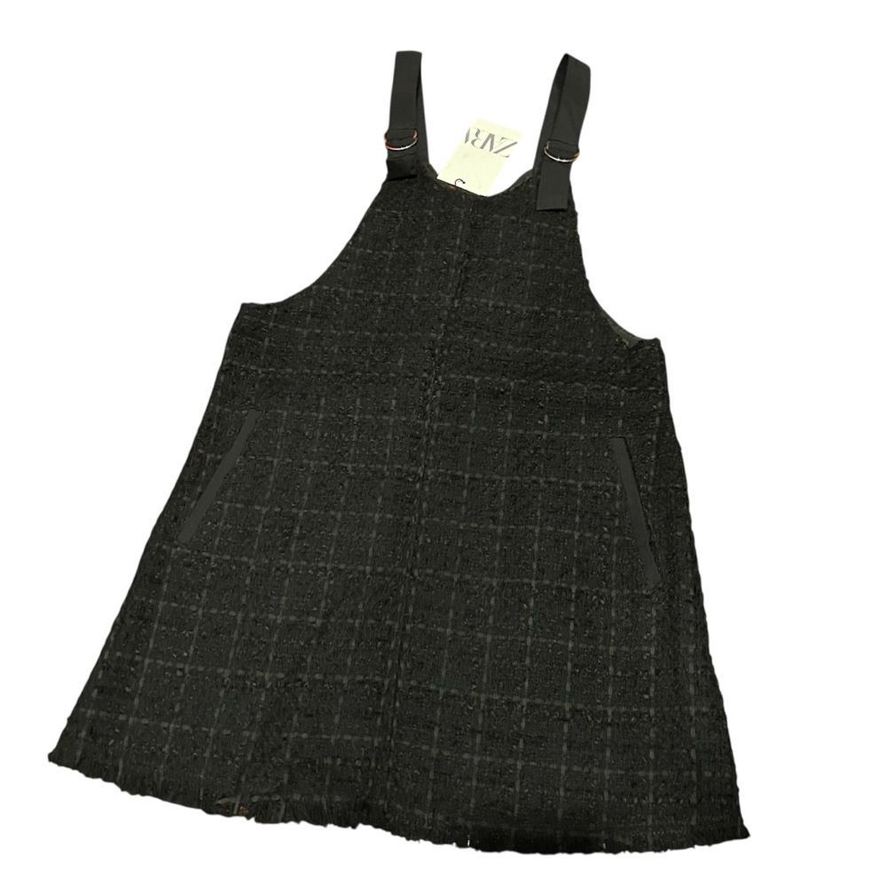 Zara Kids Black Textured Dress